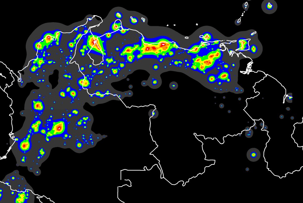 Luminic Map of Venezuela (1996-97)