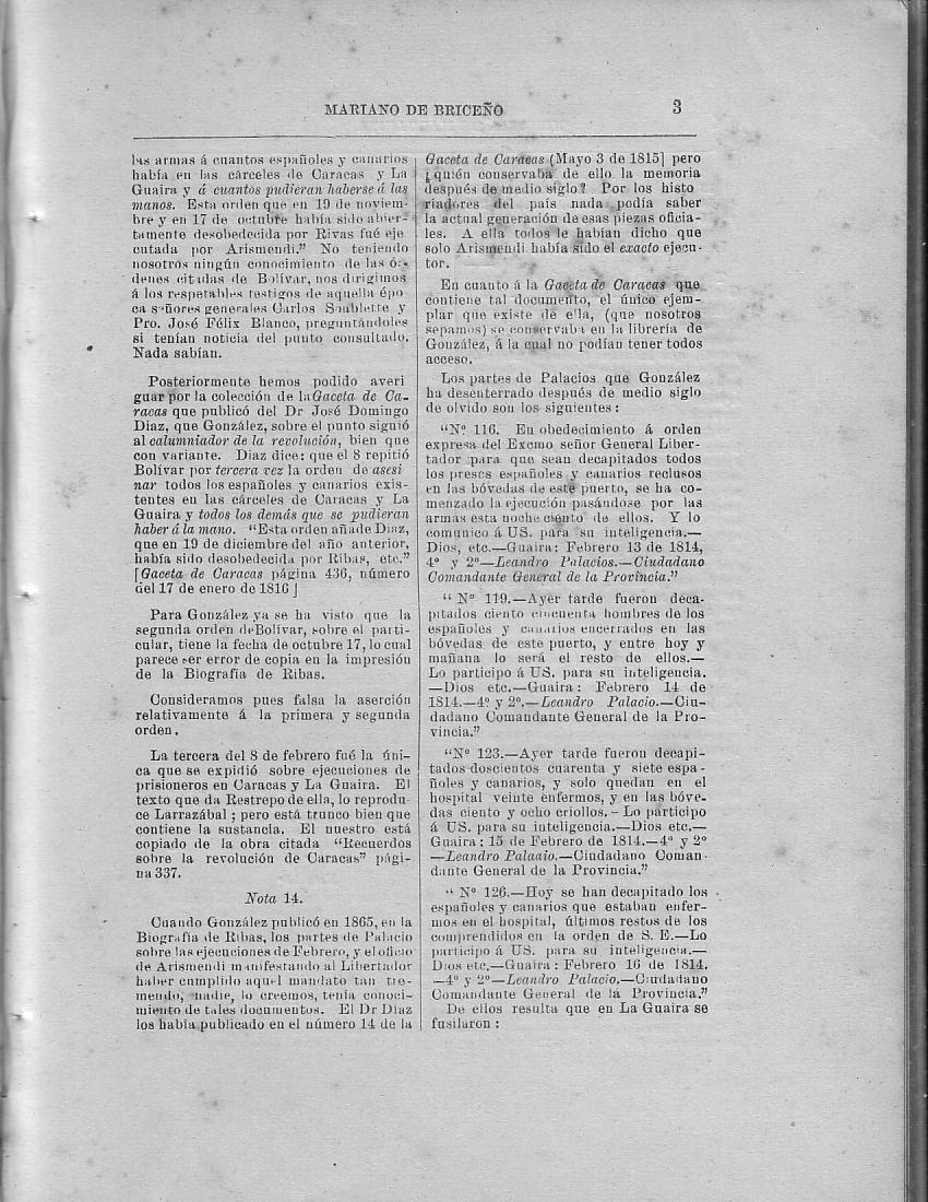 Historia de la Isla de Margarita, Notas, Pg. 3