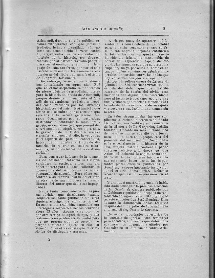Historia de la Isla de Margarita, Notas, Pg. 9