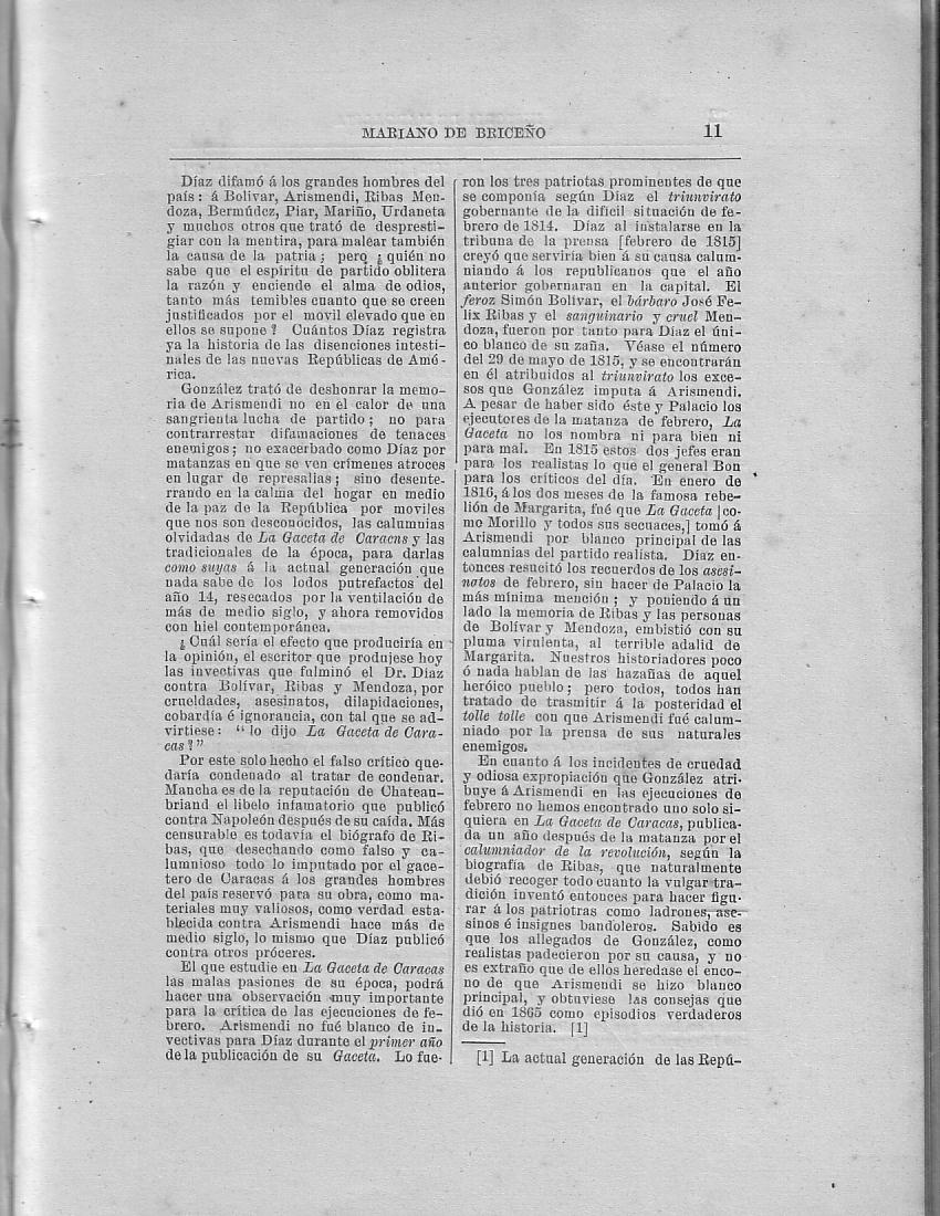 Historia de la Isla de Margarita, Notas, Pg. 11