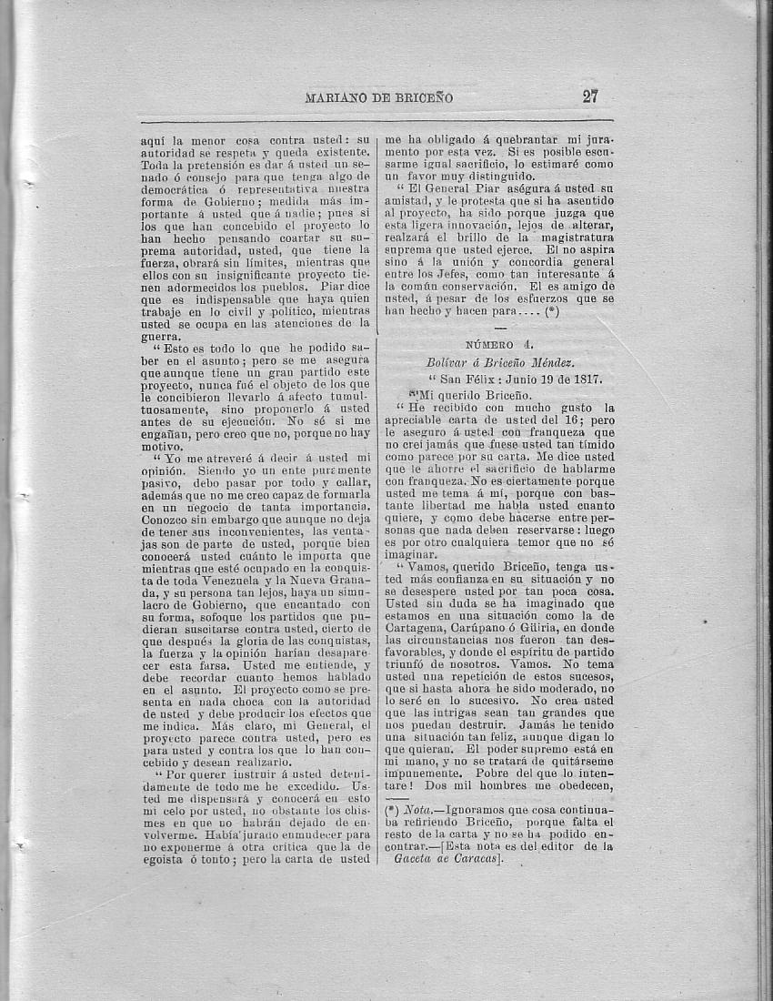 Historia de la Isla de Margarita, Notas, Pg. 27