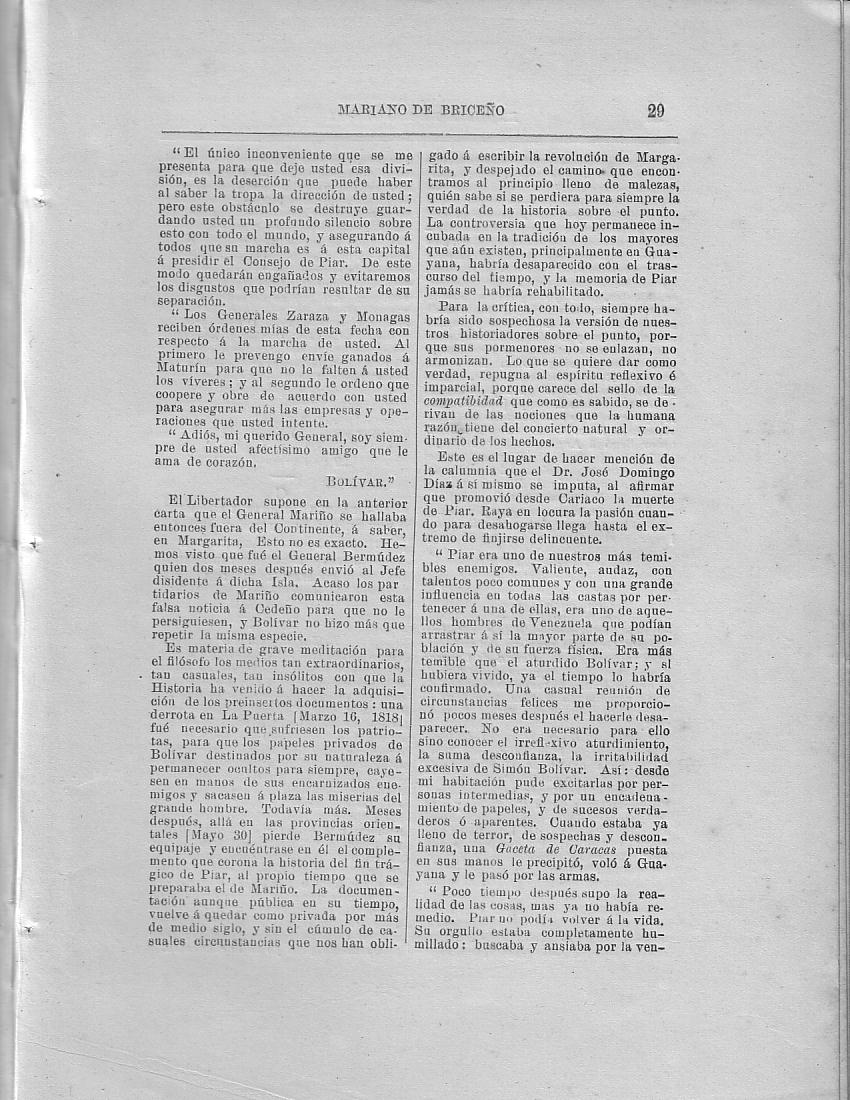 Historia de la Isla de Margarita, Notas, Pg. 29
