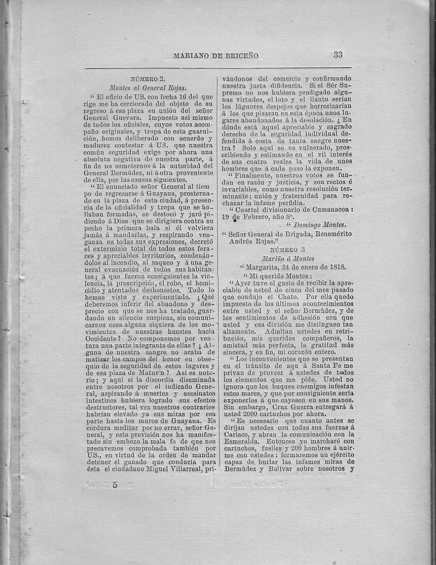 Historia de la Isla de Margarita, Notas, Pg. 33