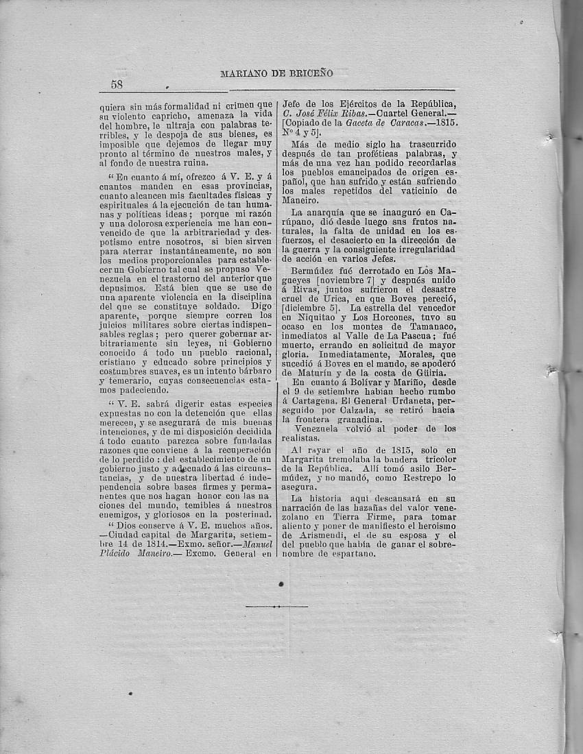 Historia de la Isla de Margarita, Pg. 58