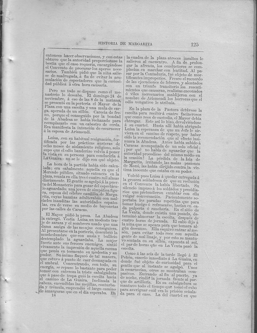 Historia de la Isla de Margarita, Pg. 125