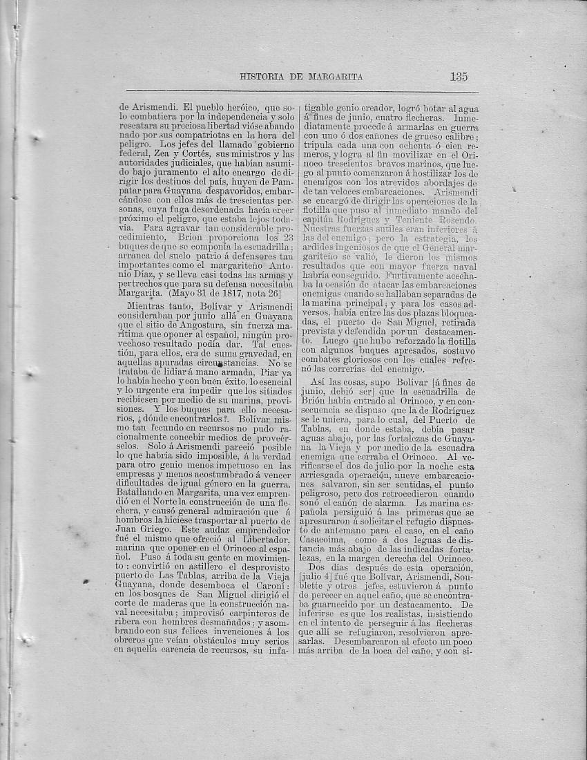 Historia de la Isla de Margarita, Pg. 135