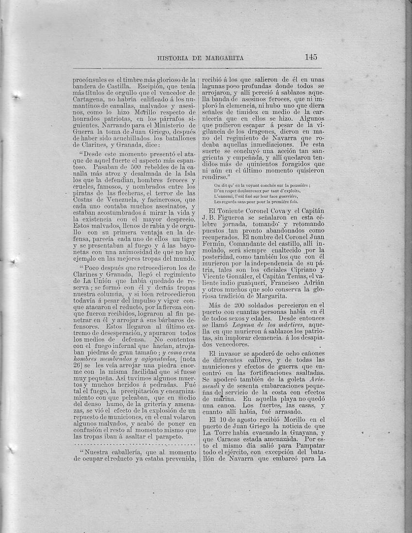 Historia de la Isla de Margarita, Pg. 145